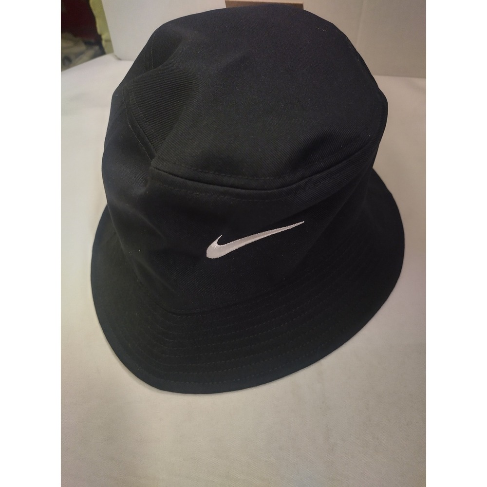 Nike Apex Bucket Hat Black White Swoosh Unisex FB5382-010 Size Small NEW